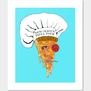 Pizza Slice Man (color) Posters and Art